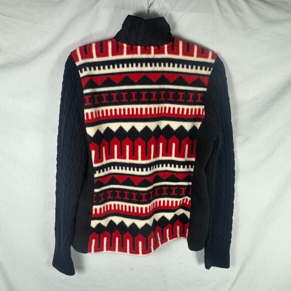 NWT LRL Ralph Lauren Active, Indian, Red & Black, Aztec, Fleece Jacket, Sz Large - Picture 8 of 13